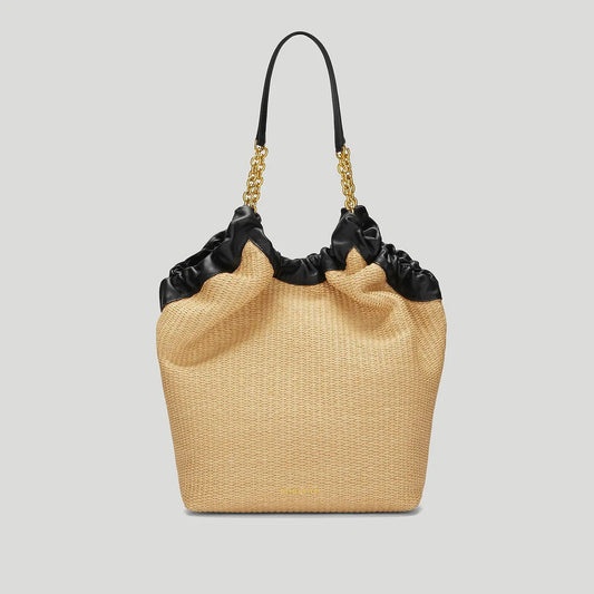 The Miami Warm Raffia Black Smooth