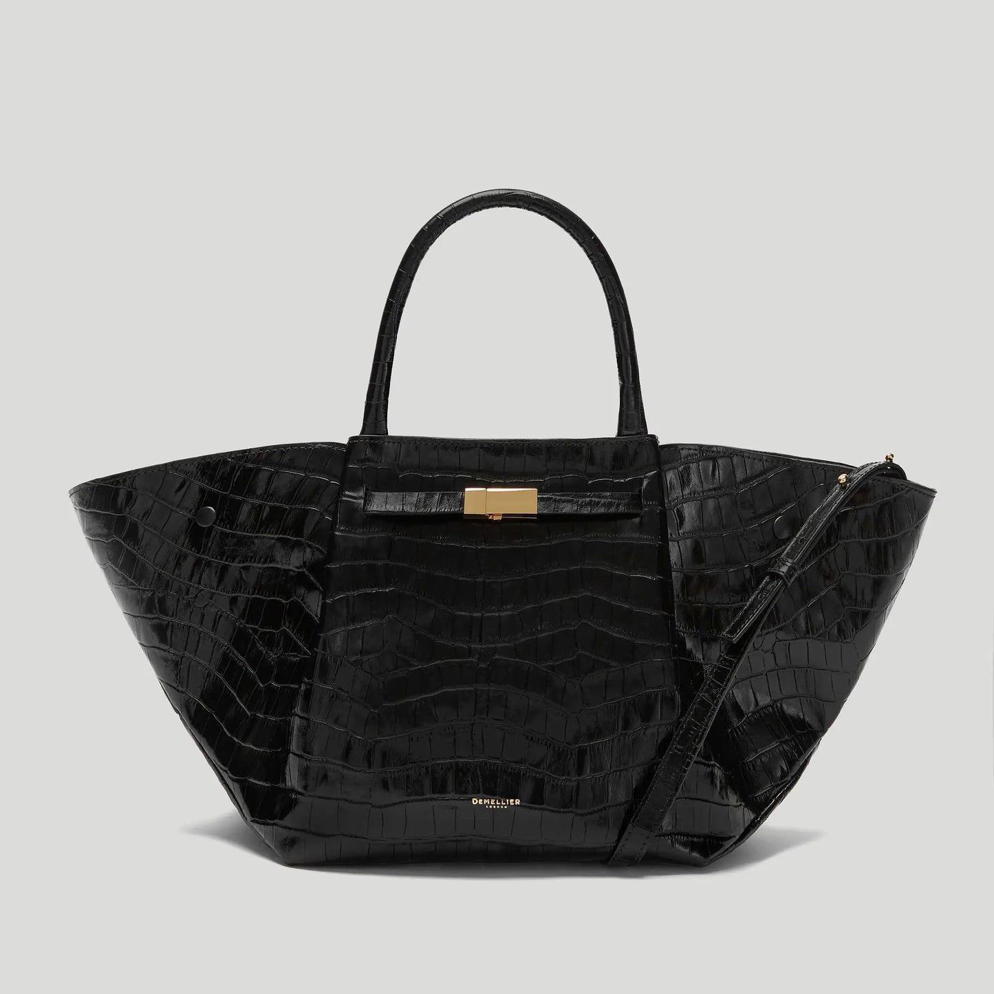 The Midi New York Black Croc-Effect