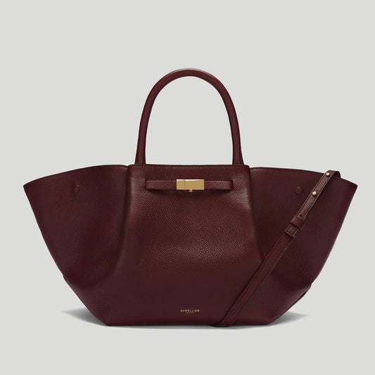 The Midi New York Burgundy Small Grain
