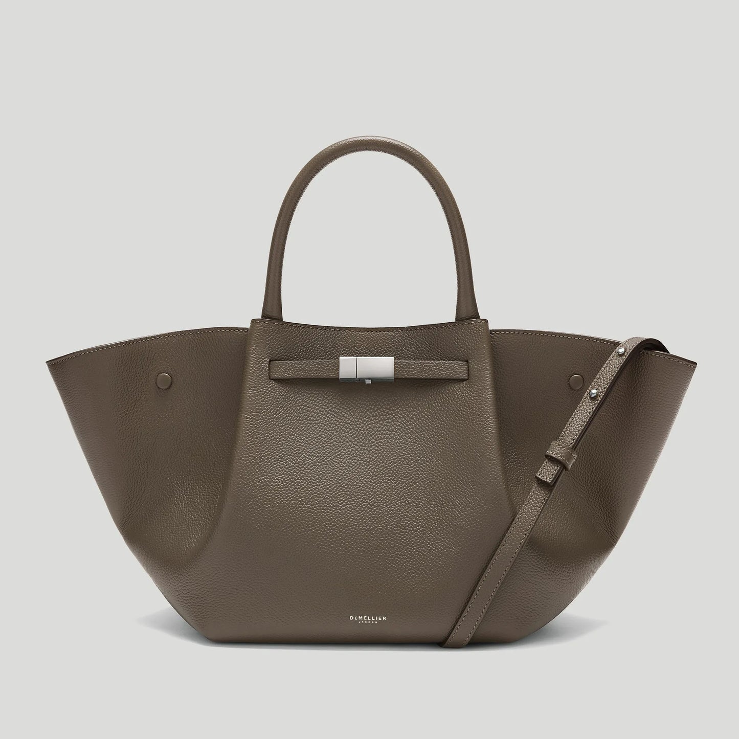 The Midi New York Dark Taupe Small Grain