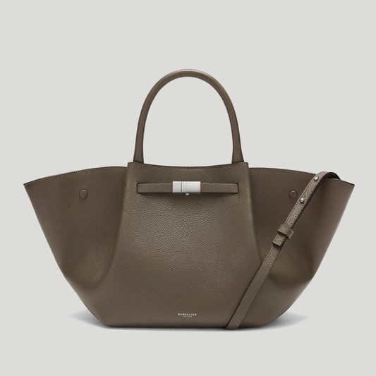 The Midi New York Dark Taupe Small Grain