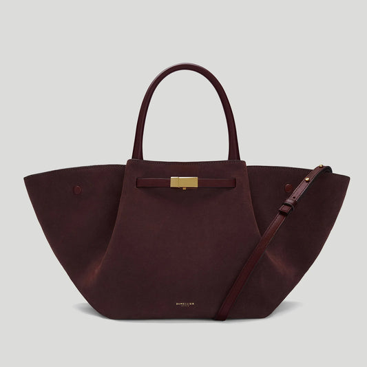 The Midi New York Burgundy Suede & Burgundy Smooth